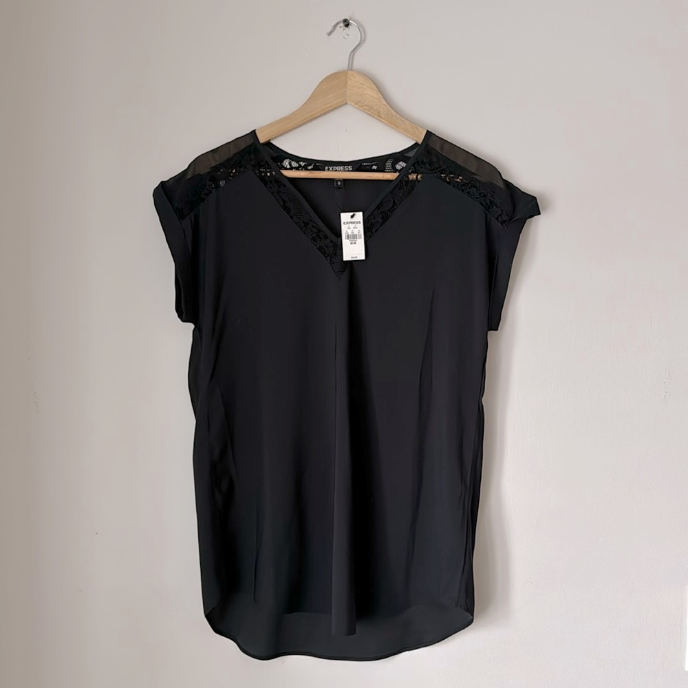 Black Lace Blouse